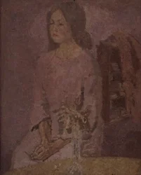 Mädchen in Rosa, ca. 1918