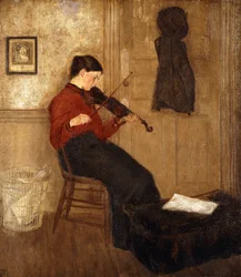 Junge Frau mit einer Violine, 1897-98