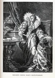 Elizabeth unterzeichnet Marys Todesurteil