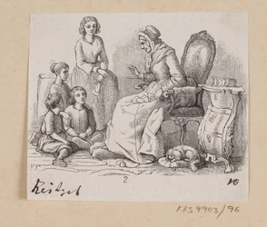 Illustration zu "Bedstemoder" in H.C. Andersen, "Märchen und Geschichten", Band 2