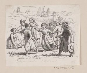 Illustration zu "Fra et Vindue i Vartou" in H.C. Andersen, "Eventyr og Historier", Band 2