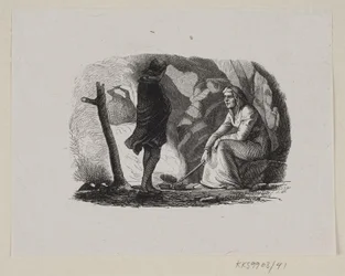 Illustration zu "Paradisets Have" in H.C. Andersen, "Eventyr og Historier", Band 1