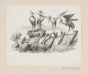 Illustration zu "Die Störche" in H.C. Andersen, "Märchen und Geschichten", Band 1