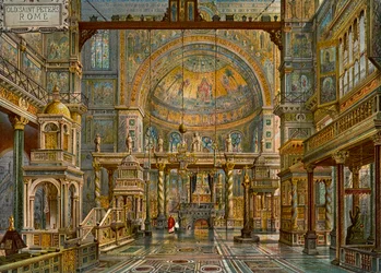 Restaurierung von Alt-St. Peter, Rom, 1907