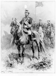 Seine Kaiserliche Majestät Mutsuhito, Kaiser von Japan (1852-1912) aus The Illustrated London News, 16. Januar 1904