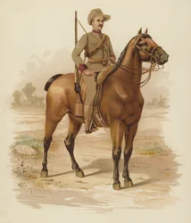 Viktorianische berittene Schützen