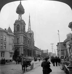 Nachwirkungen des großen Erdbebens, San Francisco, Kalifornien, USA, 1906