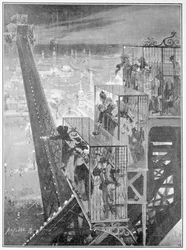 Die Flip-Flap-Fahrt auf der Franco-British Ausstellung, 1908