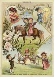 Kindervergnügungen (Chromolithographie)