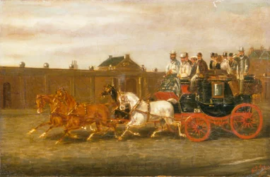 London nach Brighton Kutsche auf der Straße