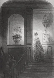 Schatten, Illustration aus „Bleak House“ von Charles Dickens (1812-70), veröffentlicht 1853