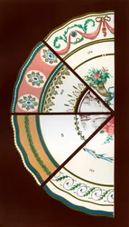 Derby-Muster von Speise- und Dessertservices, 1876