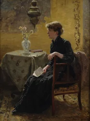 Dame in Schwarz, 1889