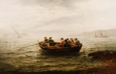 Auf dem Weg zur Kirche über die Schleuse