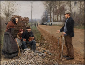 Eine Landstraße, 1893.