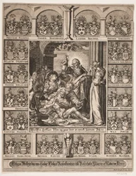 Die Auferweckung des Lazarus. Umgeben von Holger Rosenkrantz