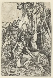 Heiliger Hieronymus als Büßer in der Wüste