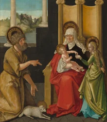 Die heilige Anna mit dem Christuskind, der Jungfrau Maria und dem heiligen Johannes dem Täufer, um 1511