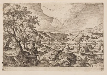 Tafel 19, aus Landschaften mit Szenen aus dem Alten und Neuen Testament und Ovids Metamorphosen