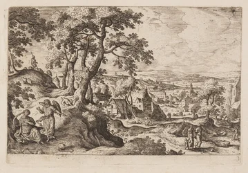 Tafel 3, aus Landschaften mit Szenen aus dem Alten und Neuen Testament und Ovids Metamorphosen