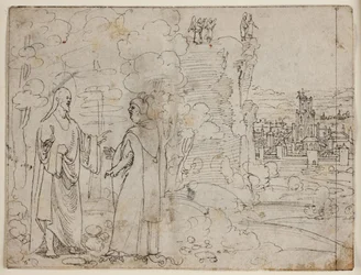 Christus wird vom Teufel in der Wüste versucht