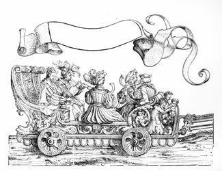 Eine Szene aus Maximilians Triumphzug, ca. 1516-18