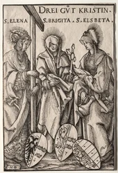 Die drei christlichen Heldinnen: Heilige Helena, Brigitta und Elisabeth