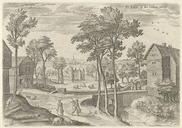 Ansicht der Hauptstraße von Laken