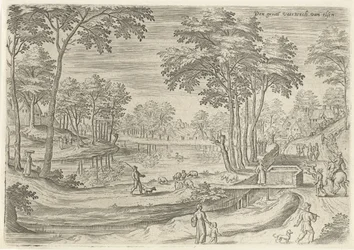 Ansicht des Kanals von Elsene