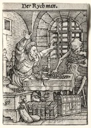 Totentanz: Der Geizhals, ca. 1526