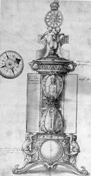 Entwurf für eine Uhrensalz, um 1543