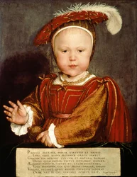 Porträt von Edward VI als Kind