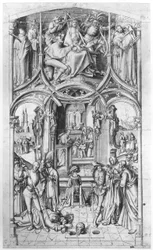 Vorbereitende Zeichnung für "Basilica San Paolo fuori le mura"