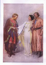 Wie sagst du? Mein Gefangener oder mein Gast? (Das Wintermärchen), aus Die vollständigen Werke von Shakespeare, veröffentlicht von George Harrap & Co Ltd, 1920er Jahre