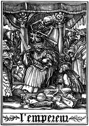 Der Kaiser besucht vom Tod, 1538