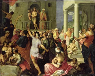 Ecce Homo. Pilatus zeigt der Menge den gegeißelten Jesus