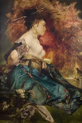 Eine japanische Frau, ca. 1870