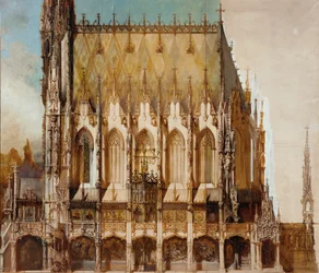 Gotische Grabkirche St. Michael, Seitenansicht