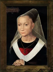 Porträt von Marie, Tochter von Willem Moreel, 1480