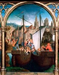 St. Ursula-Schrein, Ankunft in Basel, 1489