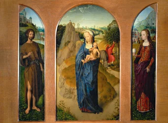 Triptychon mit der Madonna und dem Kind