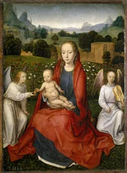 Jungfrau und Kind und zwei Engel, 1480-1490
