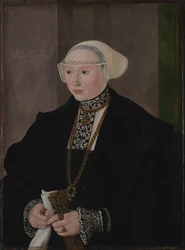 Porträt von Maria Kitscher, Frau von Freyberg, 1545