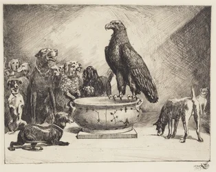 Der Adler und die Hunde