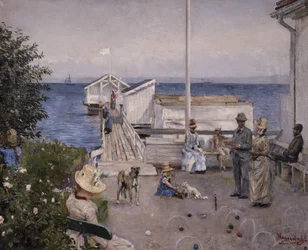 Der Kai in Åsgårdstrand