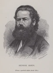 Henrik Ibsen, norwegischer Dramatiker, Theaterregisseur und Dichter