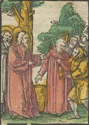 Christus heilt den Taubstummen, aus Das Plenarium, 1517