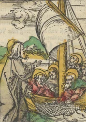 Der zweite Fischfang durch den heiligen Petrus, aus Das Plenarium, 1517