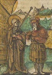 Die Jungfrau als Mater Dolorosa und Simeon, aus Das Plenarium