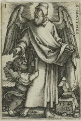 St. Matthäus, aus Die vier Evangelisten